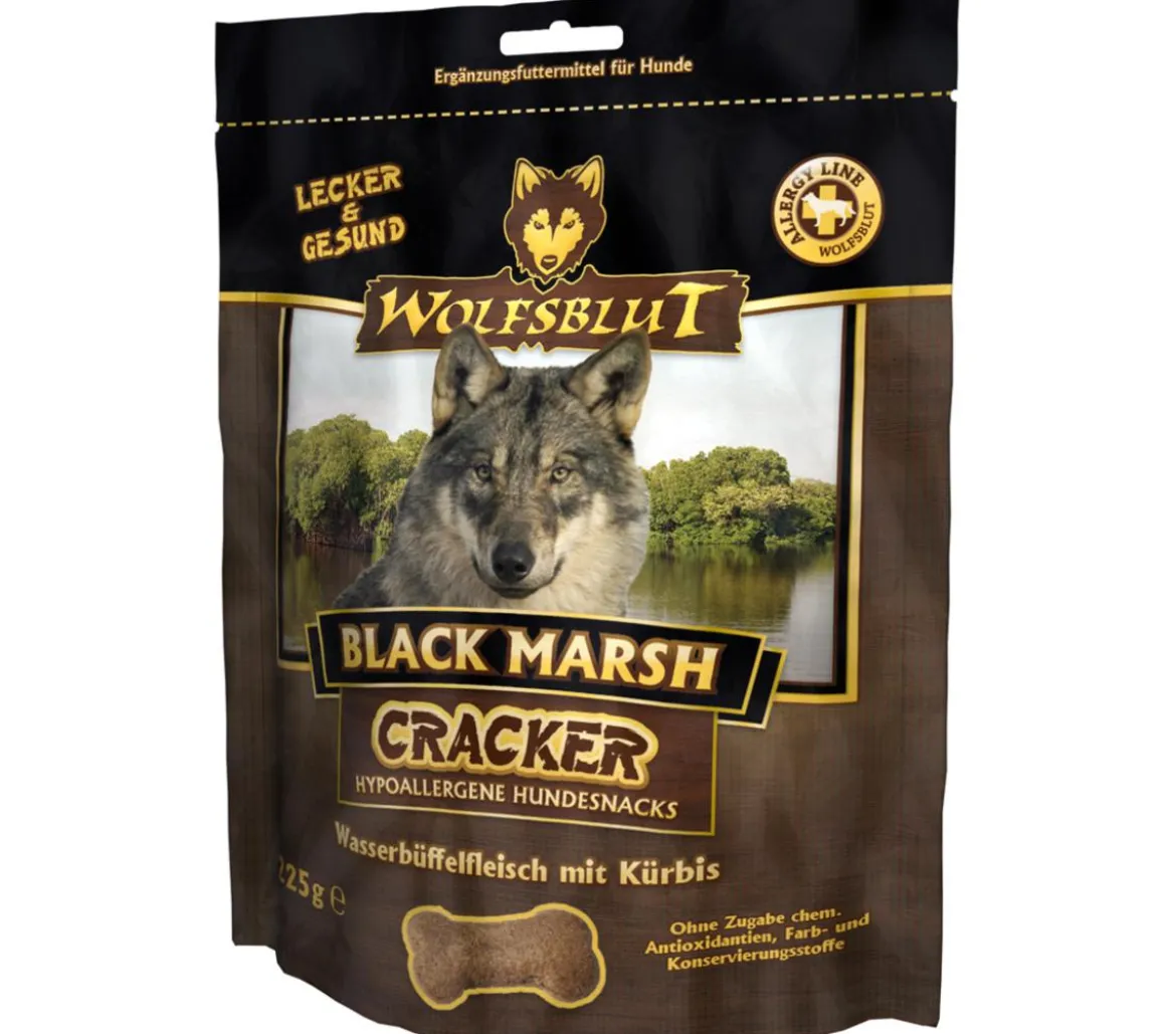 WOLFSBLUT Hundesnack Cracker Black Marsh Wasserbüffel, 225 g
