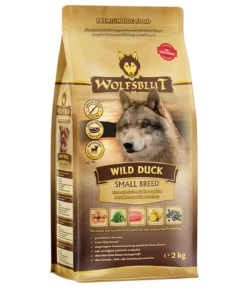 WOLFSBLUT Trockenfutter für Hunde Wild Duck, Small Breed, Ente & Kartoffeln