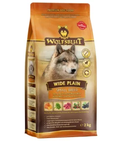 WOLFSBLUT Trockenfutter für Hunde Wide Plain, Small Breed, Pferd & Süßkartoffeln