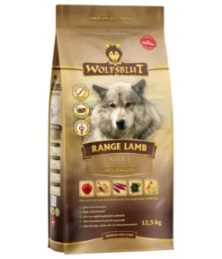 WOLFSBLUT Trockenfutter für Hunde Range Lamb, Adult, Lamm & Vollkornreis