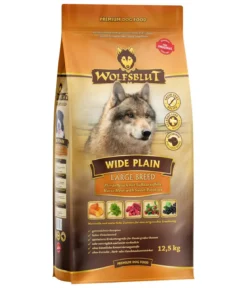 WOLFSBLUT Trockenfutter für Hunde Wide Plain Large Breed, Pferd & Süßkartoffel