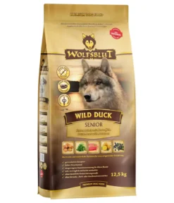 WOLFSBLUT Trockenfutter für Hunde Wild Duck, Senior, Ente & Kartoffel
