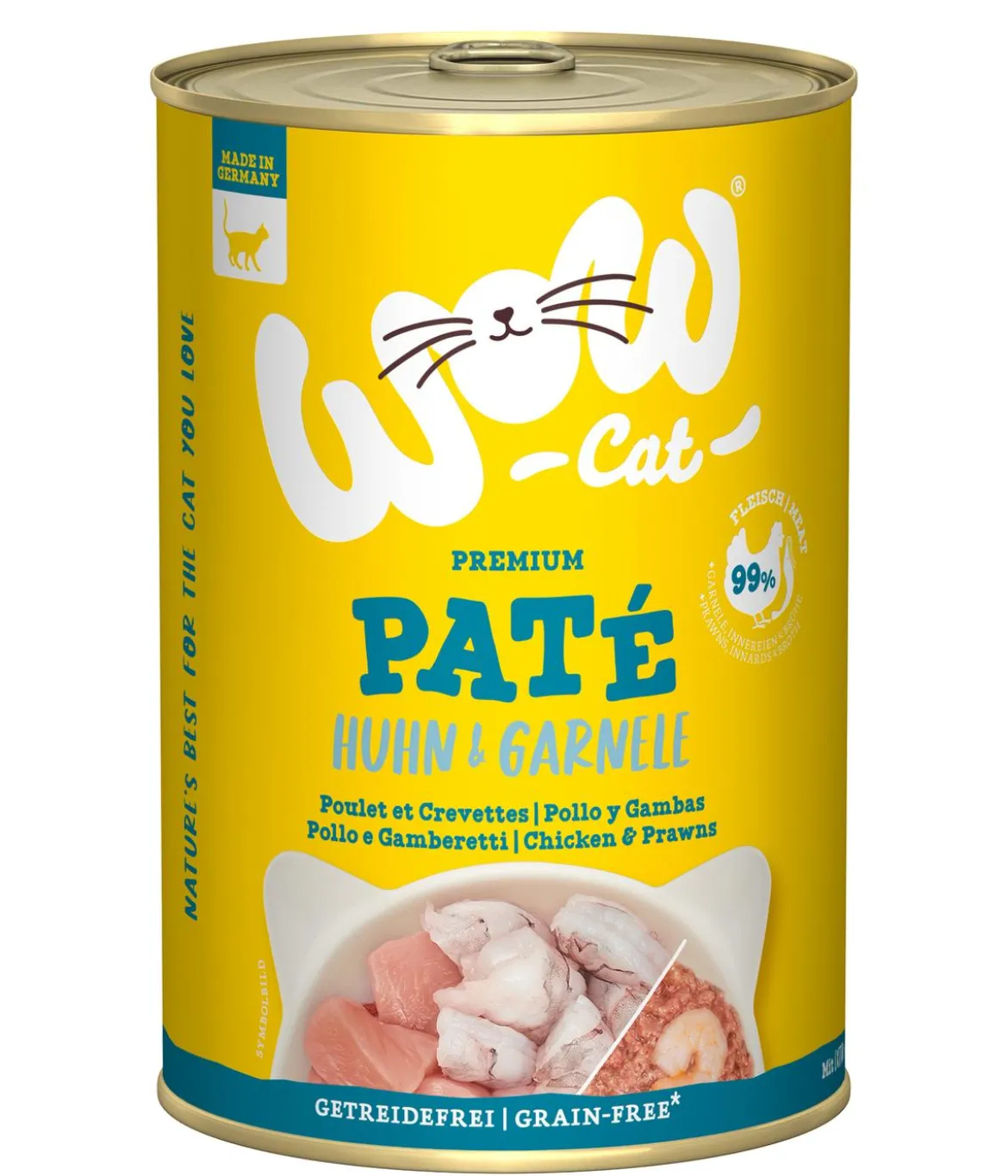 WOW® Cat Nassfutter für Katzen Adult, 6 x 400 g