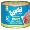 WOW® Cat Nassfutter für Katzen Premium Paté Junior, 6 x 200 g
