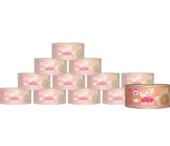 WOW® Cat Nassfutter für Katzen Premium Suppe, Adult, 12 x 70 g