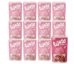 WOW® Cat Nassfutter für Katzen Premium Paté Junior, 12 x 125 g