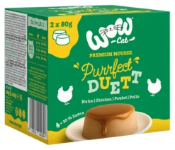 WOW® Nassfutter für Katzen Purrfect Duett Adult, 2 x 80 g