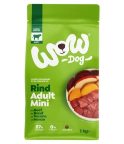 WOW® Trockenfutter für Hunde Mini Adult, Rind