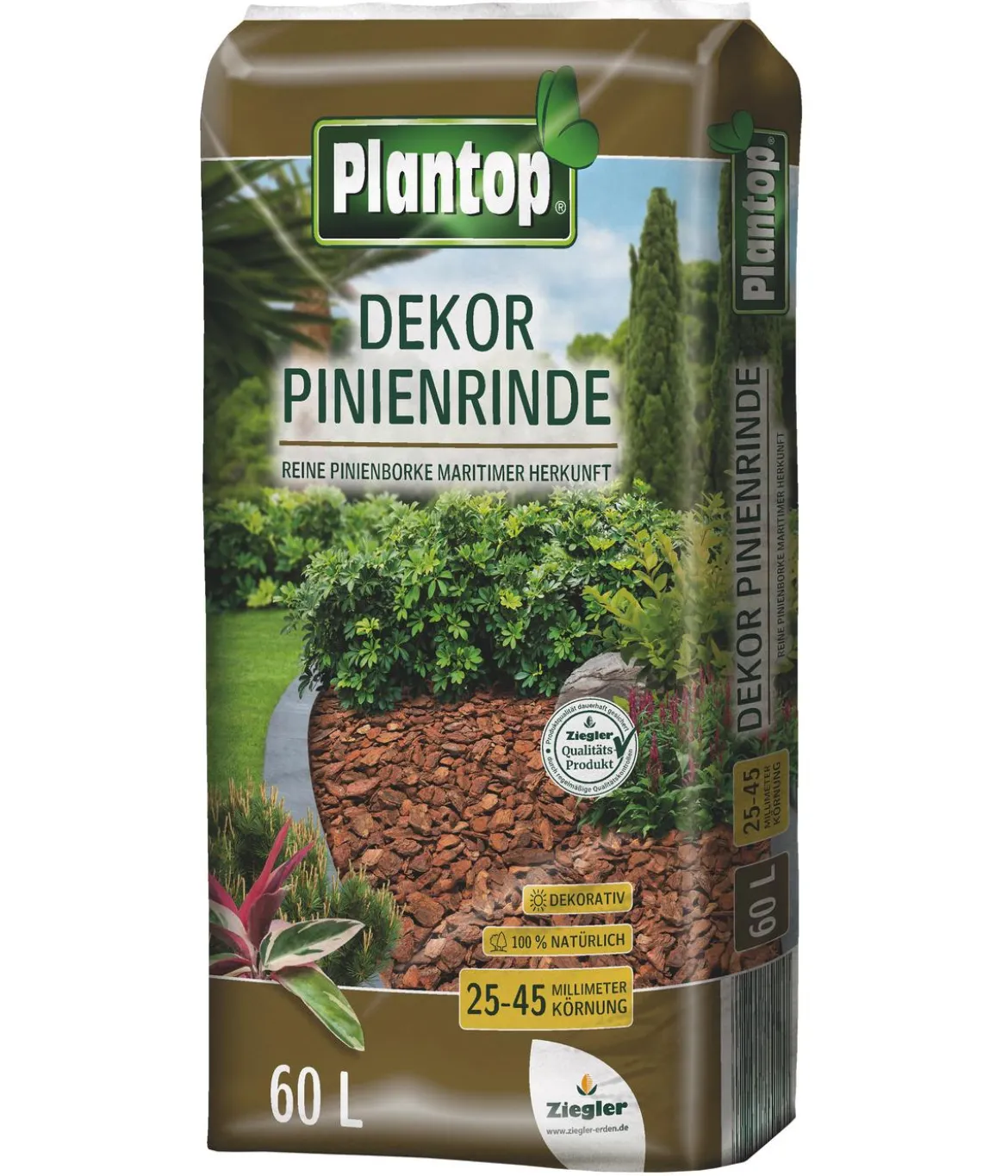 Ziegler Plantop Dekor Pinienrinde, 25-45 mm, 60 l