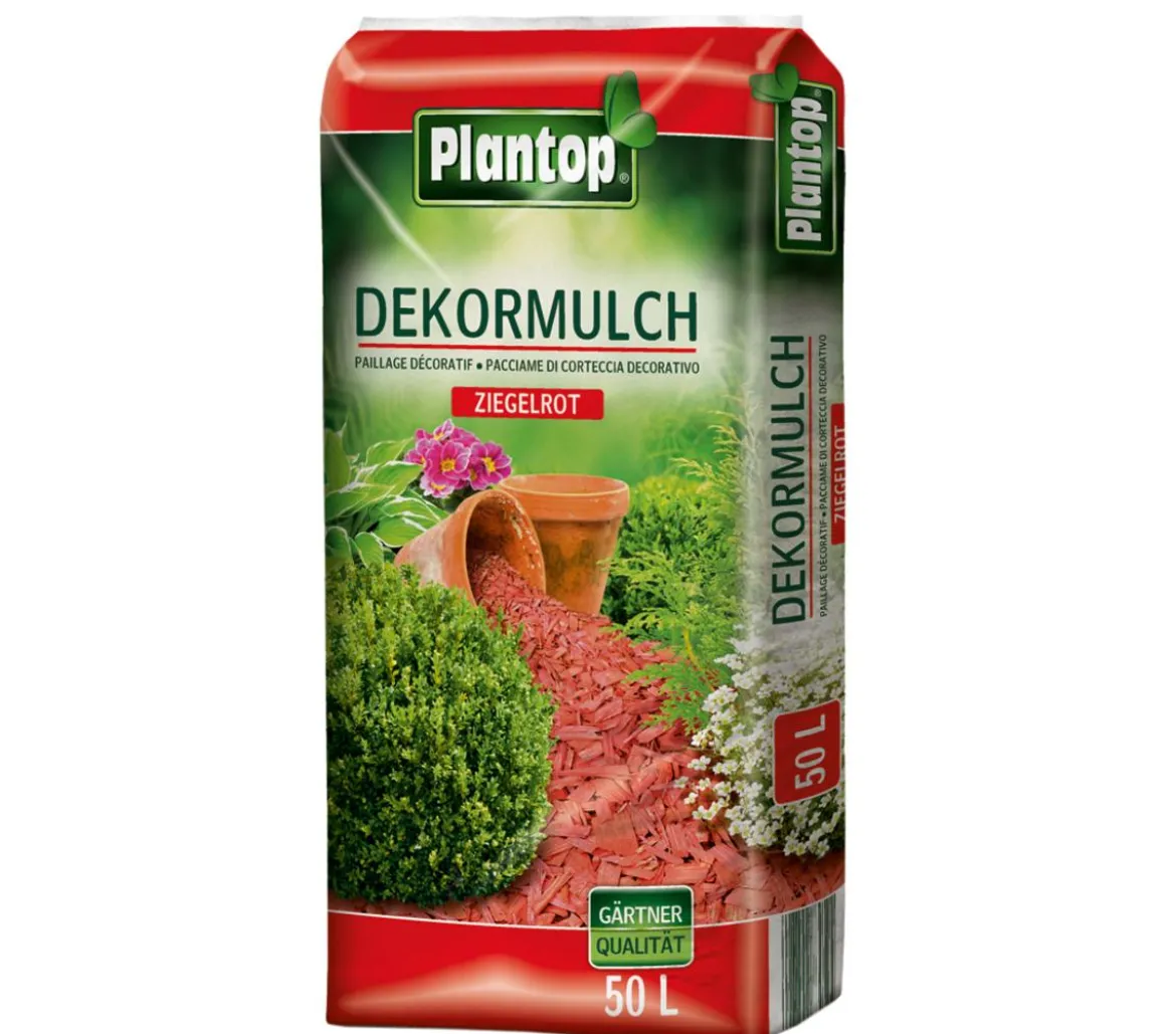 Ziegler Plantop Rindendekor rot, 50 l